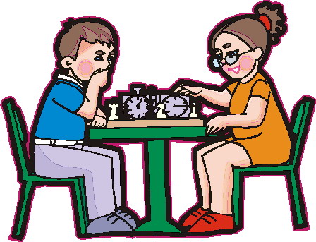 Schach spielen cliparts