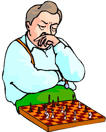 Schach spielen cliparts