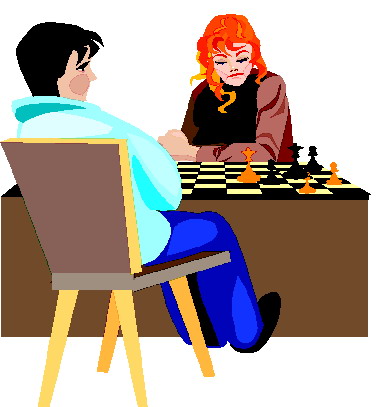 Schach spielen cliparts
