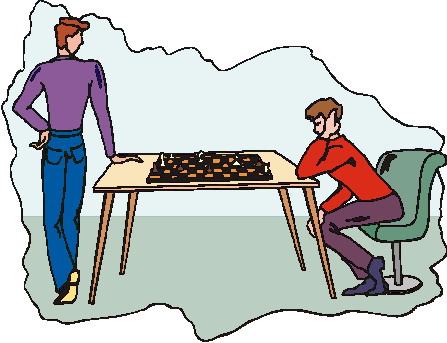 Schach spielen cliparts