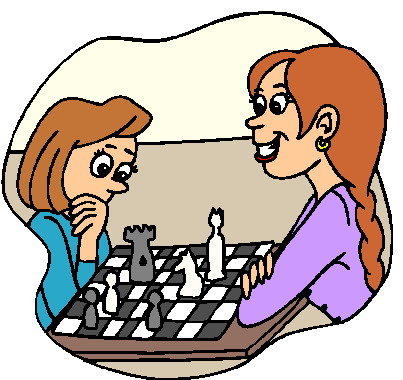 Schach spielen cliparts