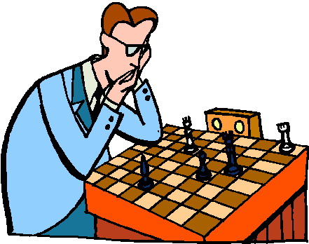 Schach spielen cliparts