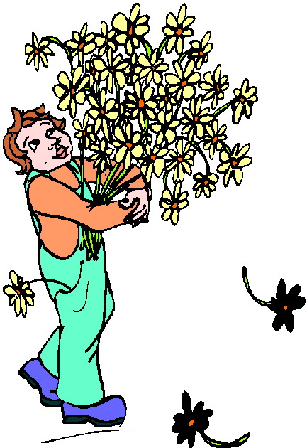 Blumenhandler cliparts