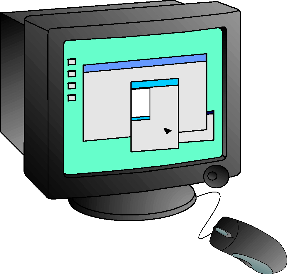 Computermonitor cliparts