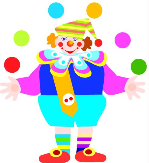 Clowns cliparts