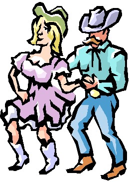 Line dance cliparts