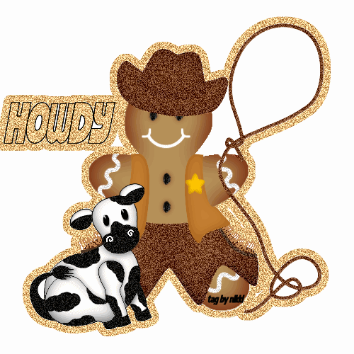 Cowboy glitzer bilder