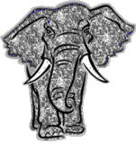 Elefant glitzer bilder