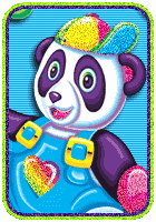 Panda baren glitzer bilder