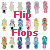 Flip flops icons bilder