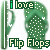 Flip flops icons bilder