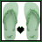 Flip flops icons bilder
