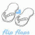 Flip flops icons bilder