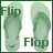 Flip flops icons bilder