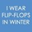 Flip flops icons bilder