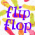 Flip flops icons bilder