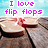 Flip flops icons bilder