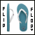 Flip flops icons bilder