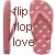 Flip flops icons bilder