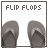 Flip flops icons bilder