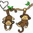 Affen icons bilder