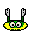 Springende smileys