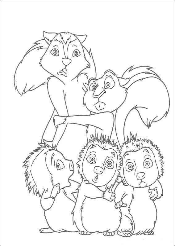 Malvorlage - Ab durch die hecke ausmalbilder qordb