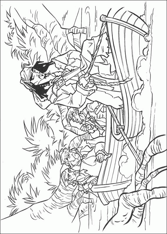 Malvorlage - Animaatjes fluch der karibik 26