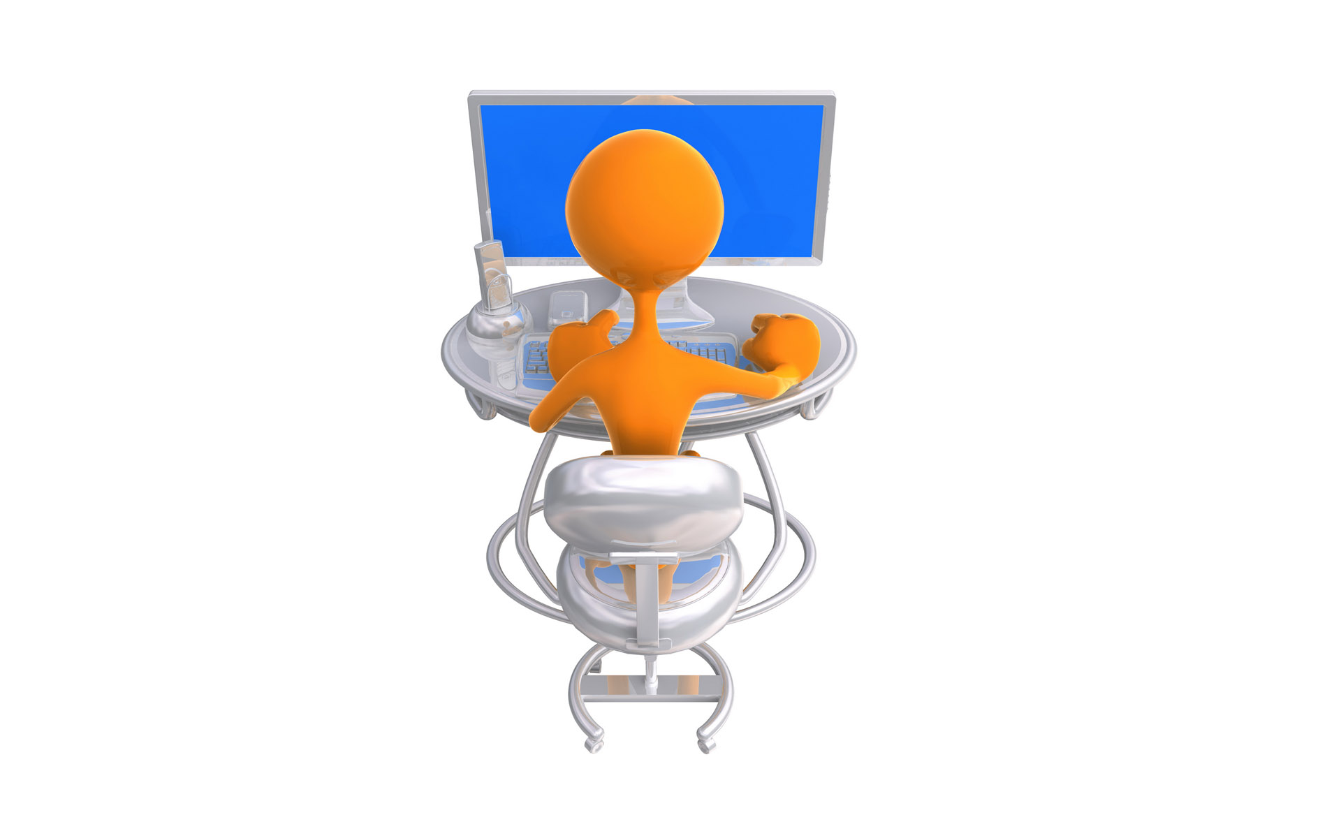 Orange puppen 3d